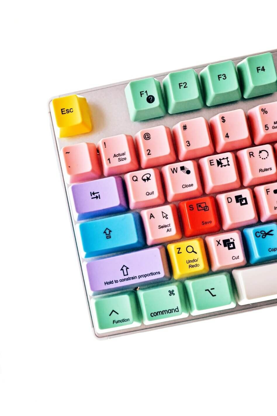 colorful keyboard