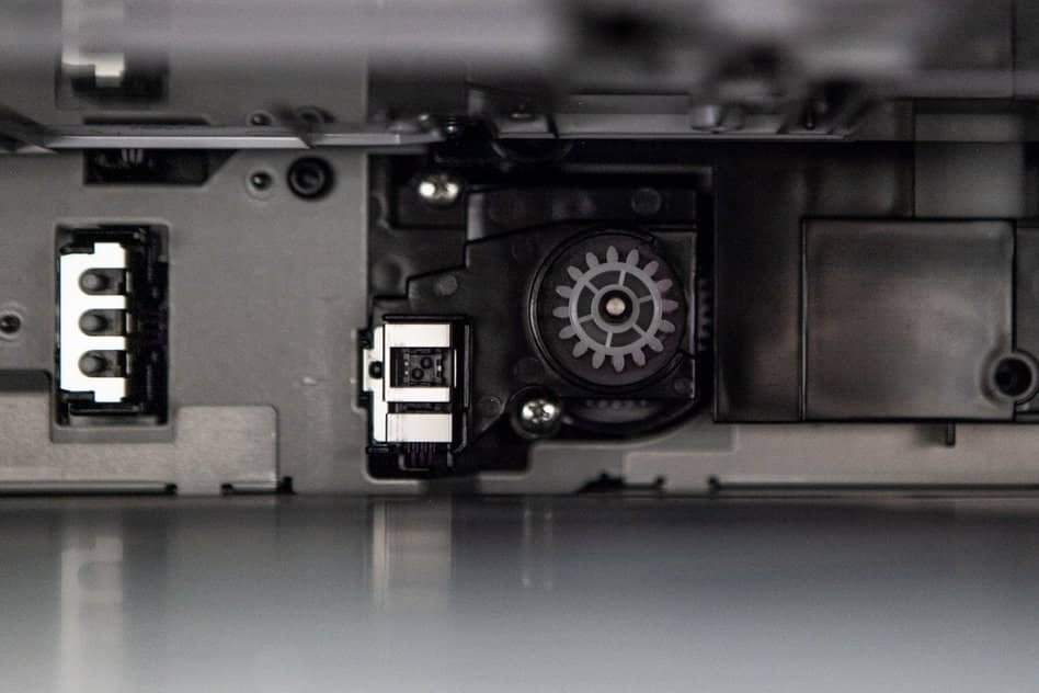 mechanism inside the printer