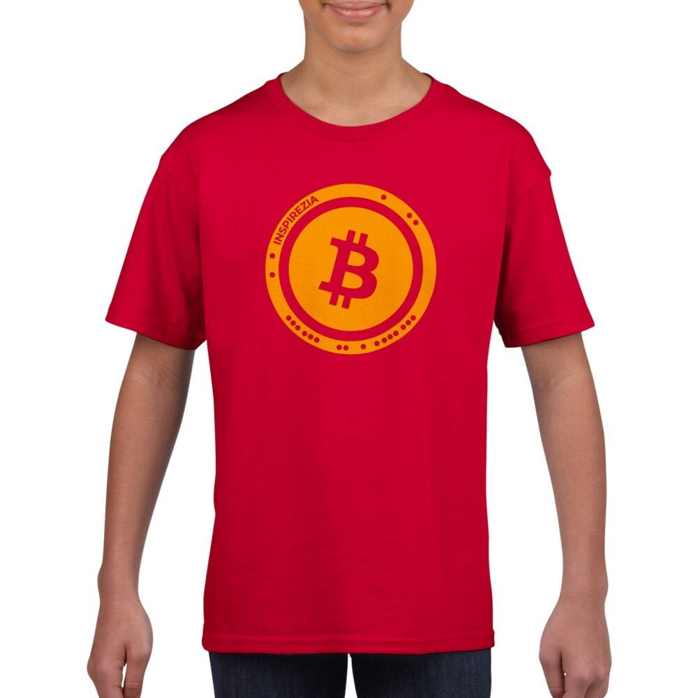 Bitcoin logo kids t shirt INSPIREZIA