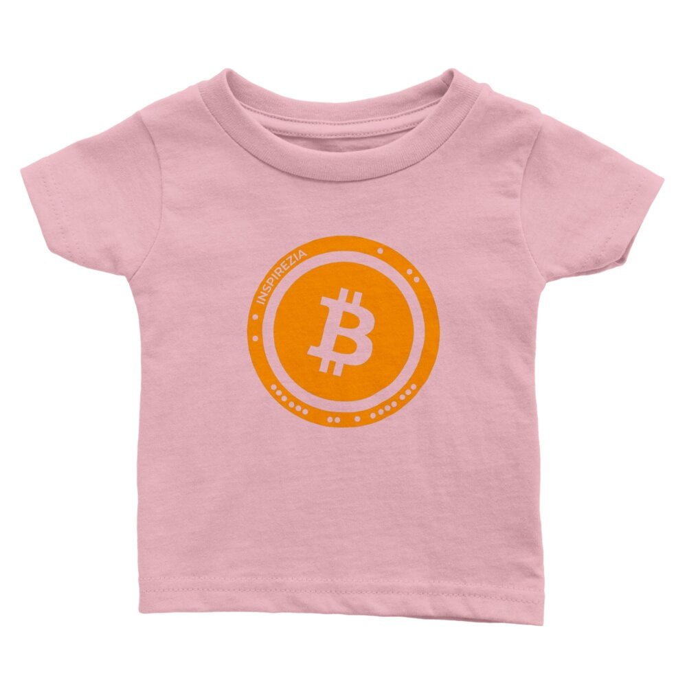 Bitcoin logo baby t shirt INSPIREZIA