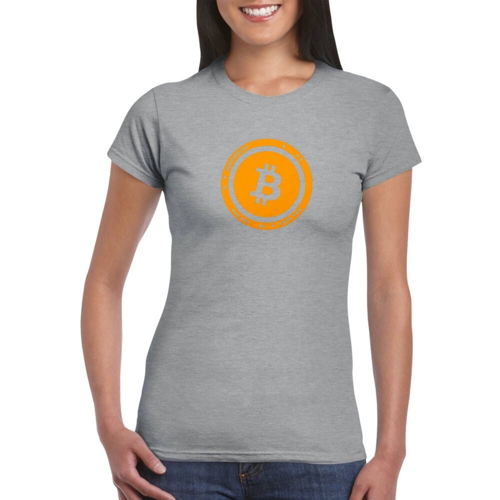 Bitcoin logo women's t shirt INSPIREZIA