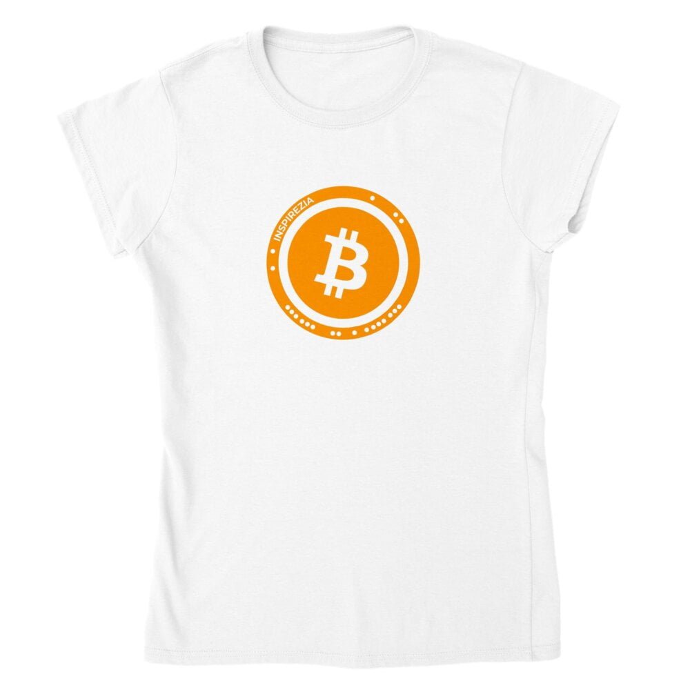 Bitcoin logo women's t shirt INSPIREZIA