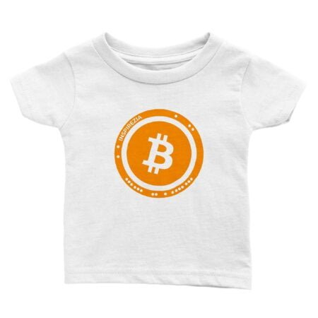 Bitcoin logo baby t shirt INSPIREZIA
