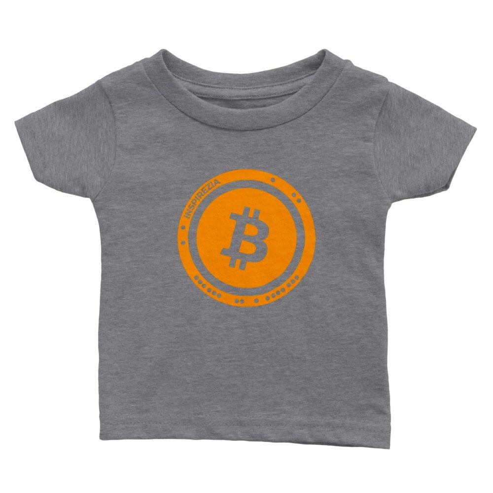 Bitcoin logo baby t shirt INSPIREZIA