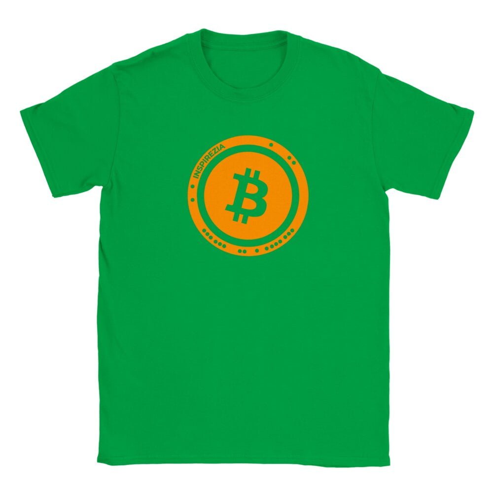 Bitcoin logo kids t shirt INSPIREZIA