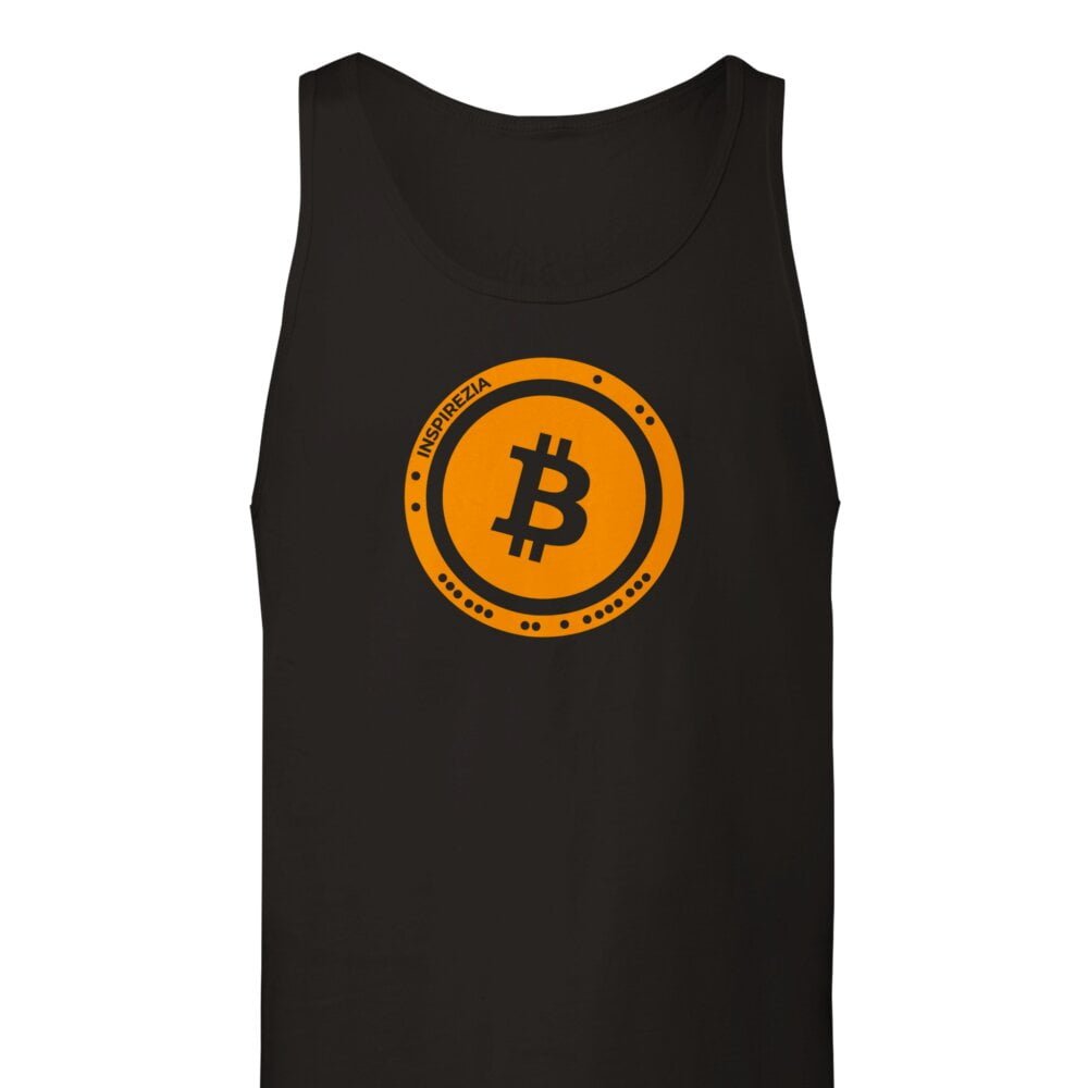 Bitcoin logo tank top premium INSPIREZIA