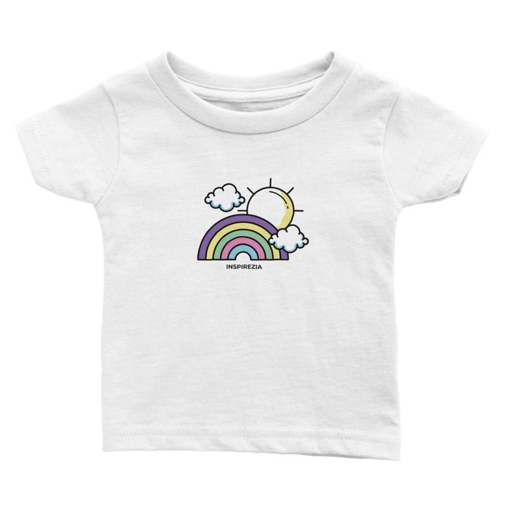 Baby rainbow t shirt INSPIREZIA