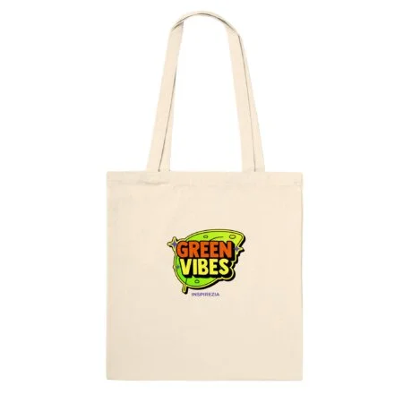 Green vibes tote bag INSPIREZIA