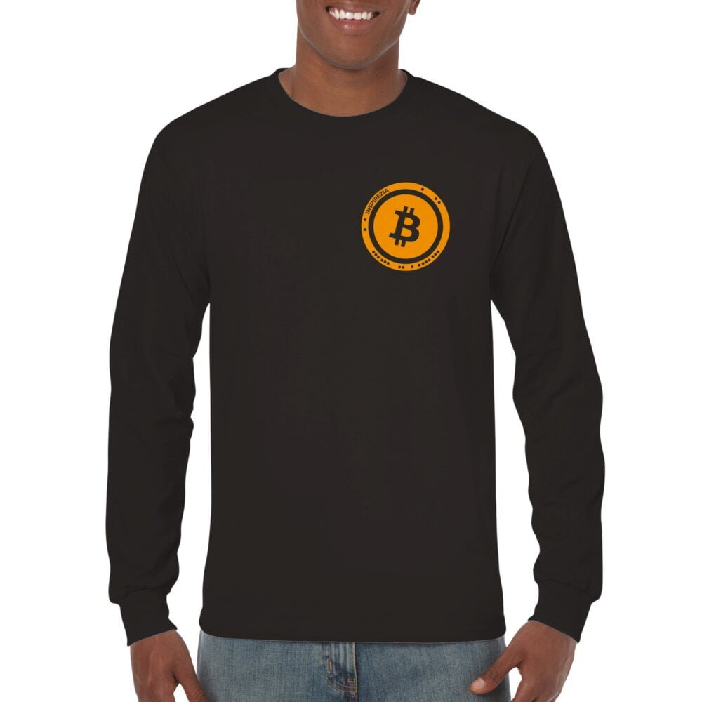 Bitcoin logo long sleeve shirt INSPIREZIA