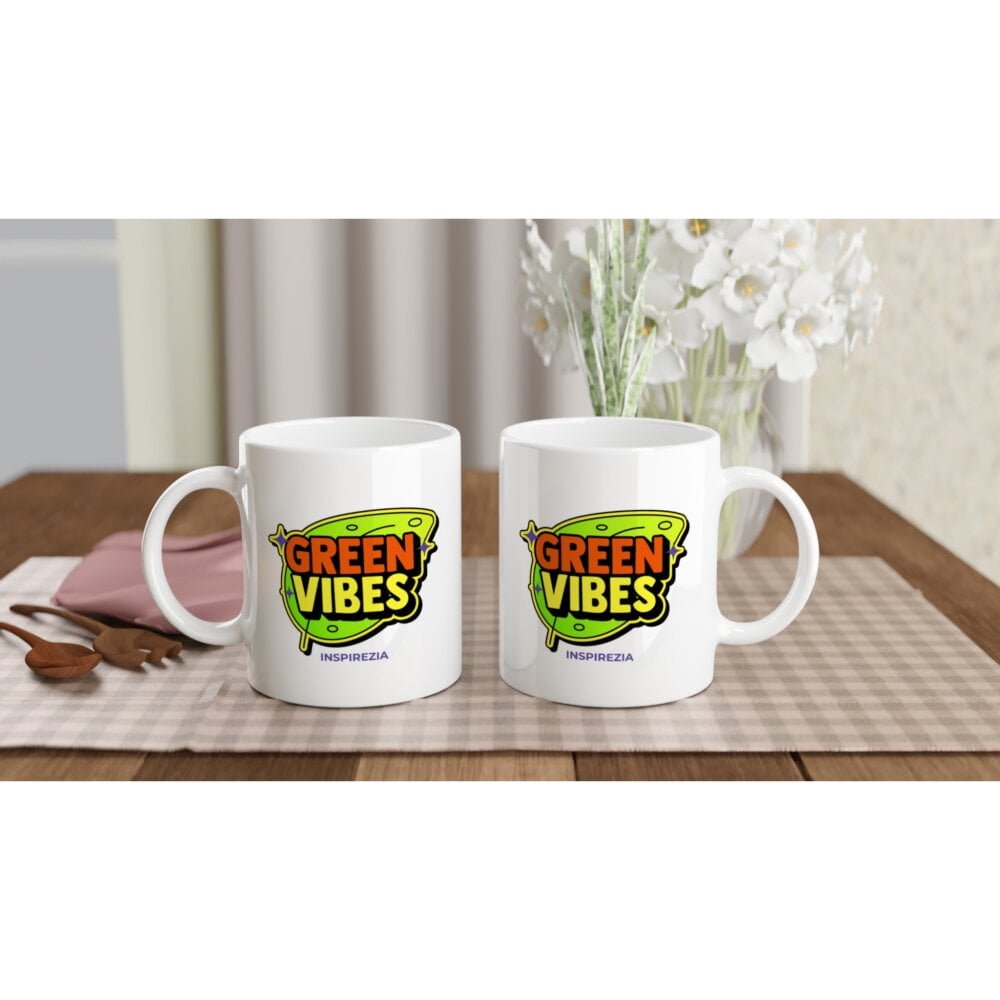 Green vibes mug INSPIREZIA