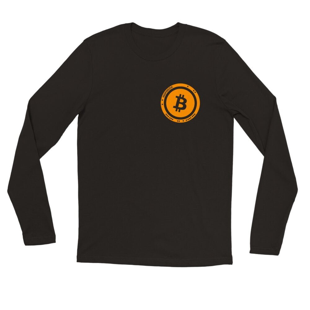 Bitcoin logo long sleeve shirt INSPIREZIA