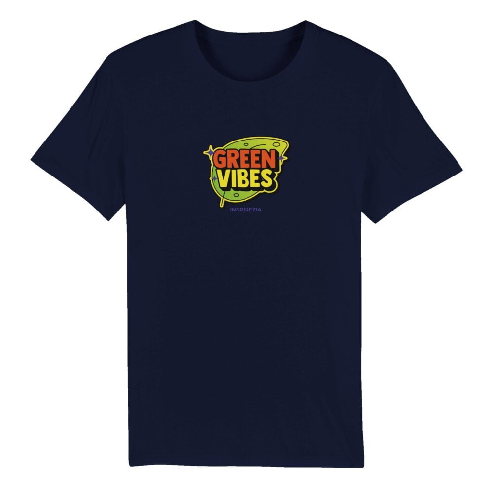 Green vibes eco friendly t shirt INSPIREZIA