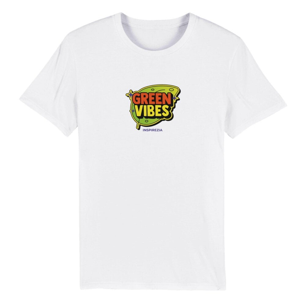 Green vibes eco friendly t shirt INSPIREZIA