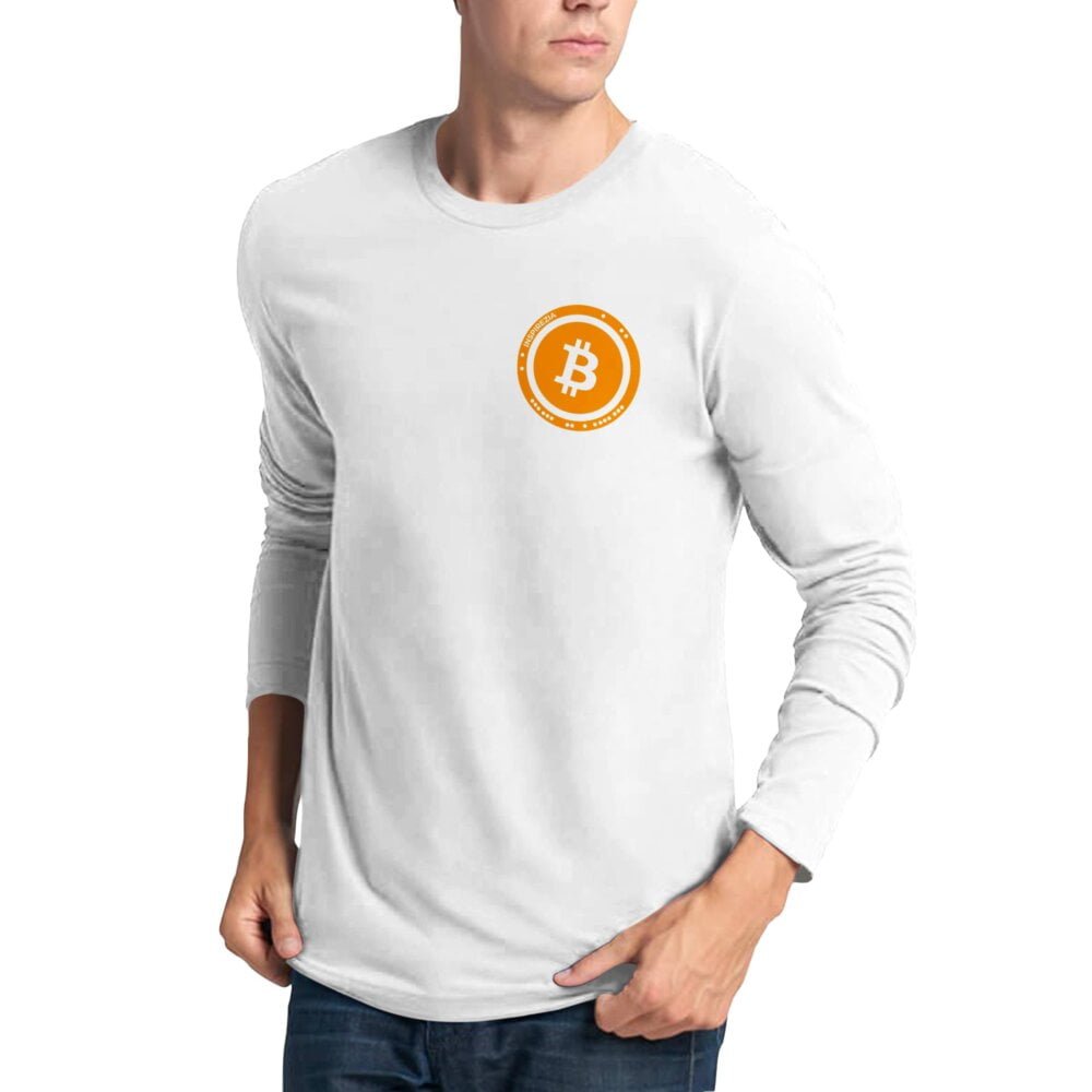 Bitcoin logo long sleeve shirt INSPIREZIA