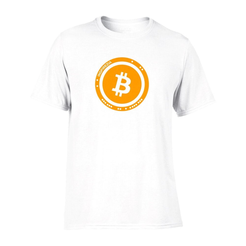 Bitcoin logo sports t shirt INSPIREZIA