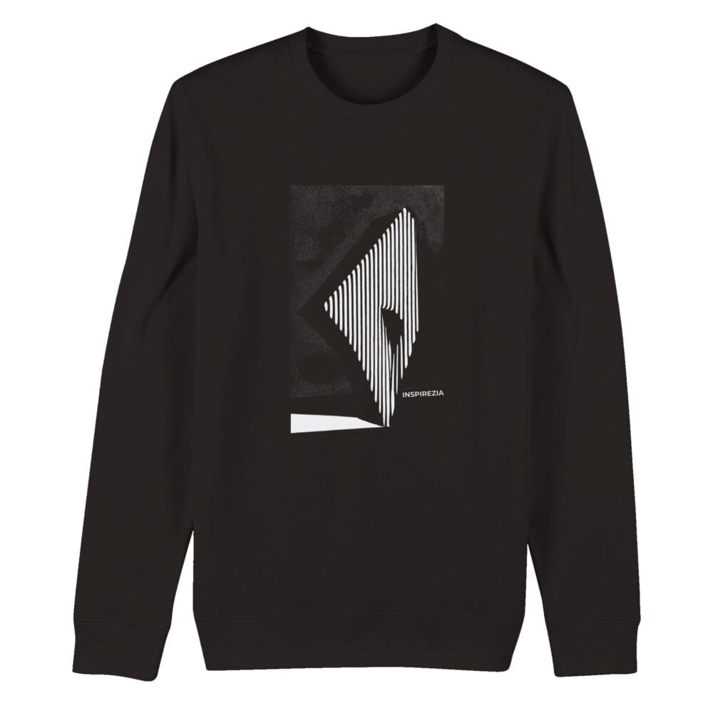 Optical illusion art eco friendly sweatshirt INSPIREZIA