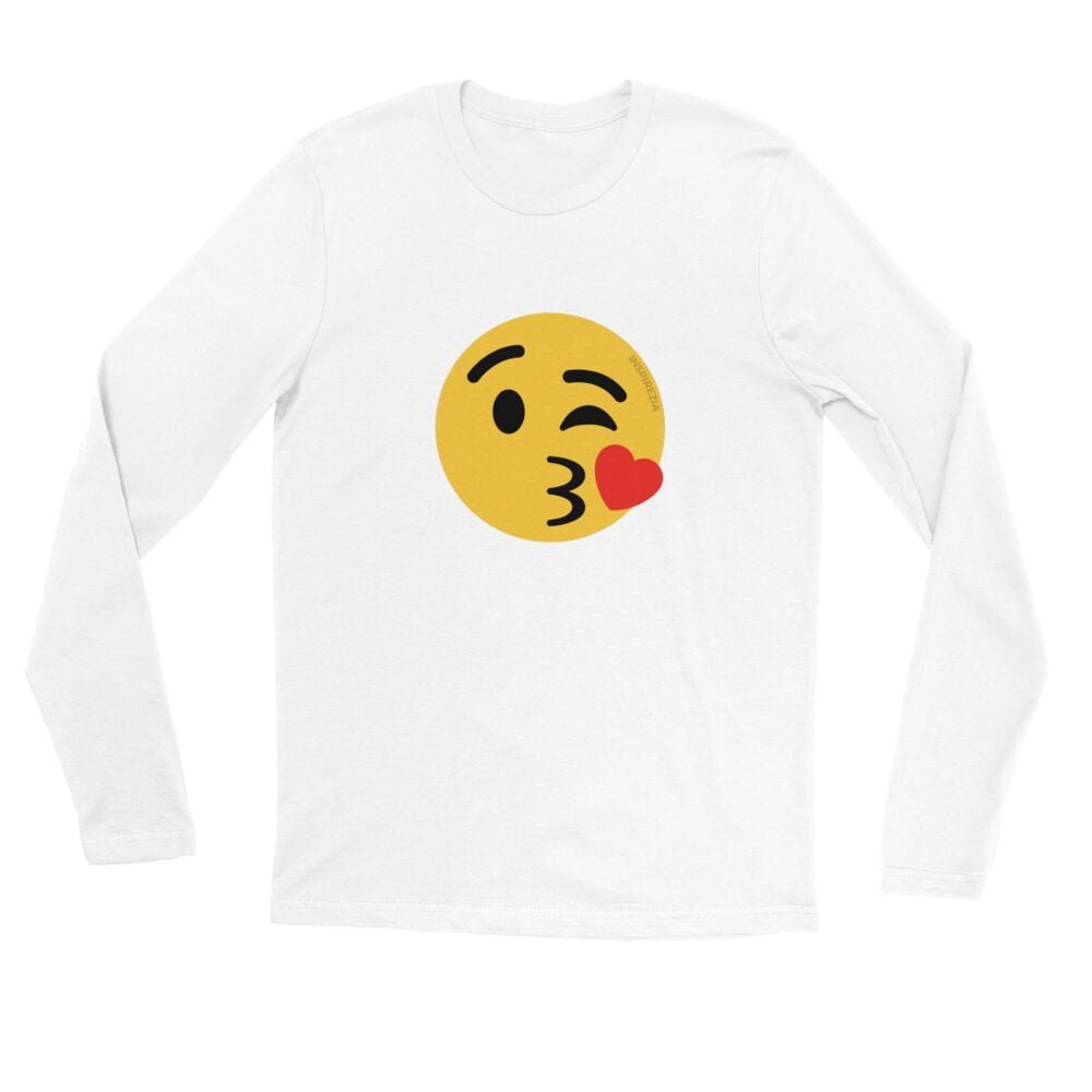 Kiss emoji long sleeve shirt premium INSPIREZIA