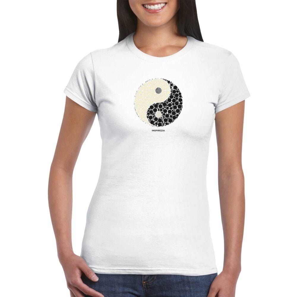 Yin yang women's t shirt INSPIREZIA