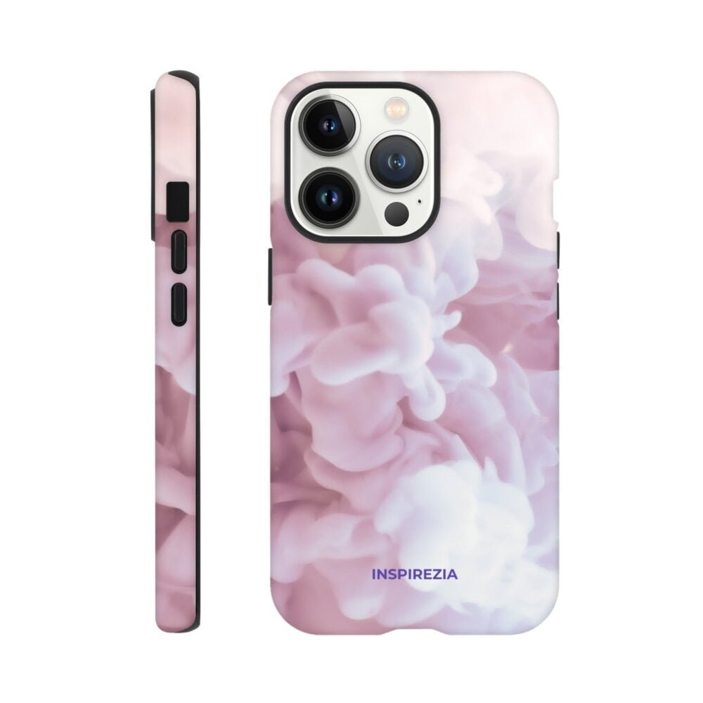 Pink smoke protective phone case INSPIREZIA