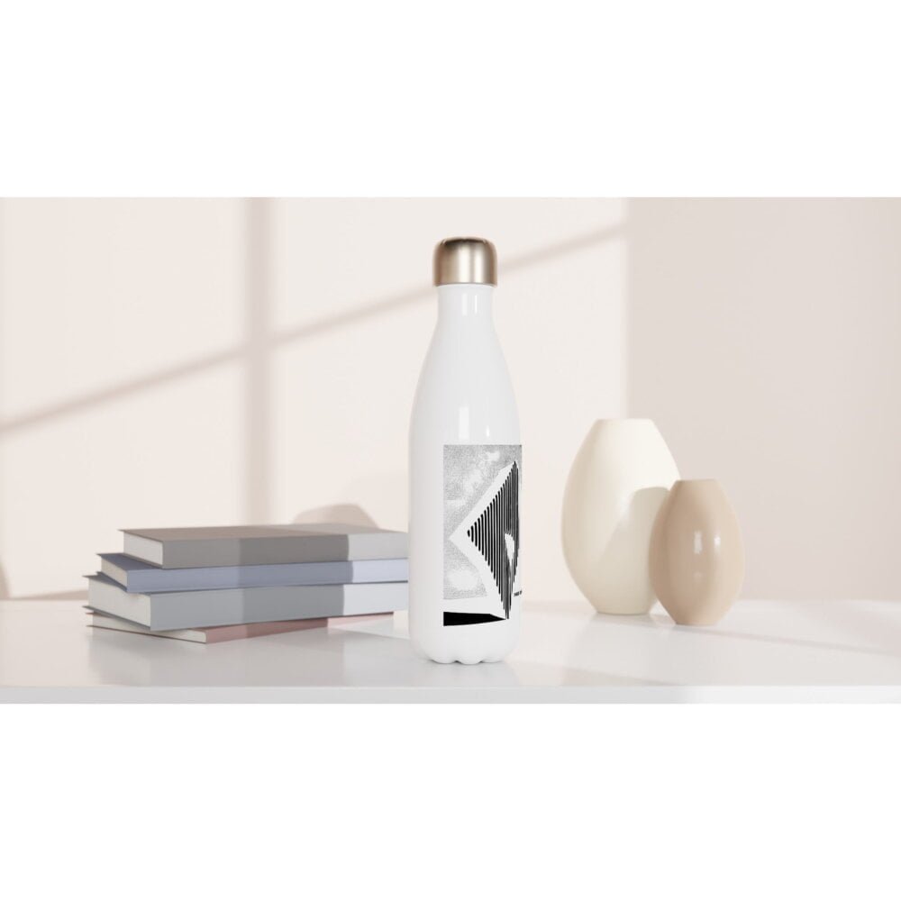 Optical illusion art water bottle INSPIREZIA