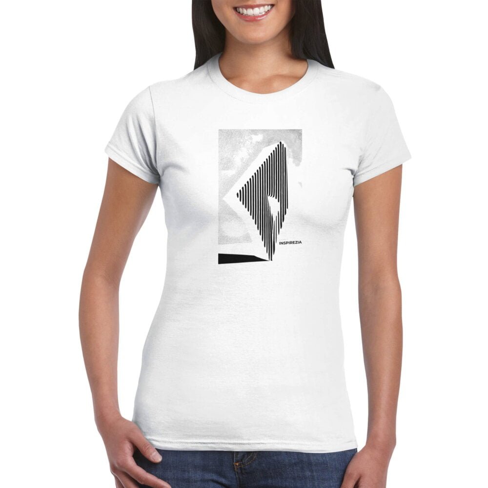 Optical illusion art women's t shirt INSPIREZIA