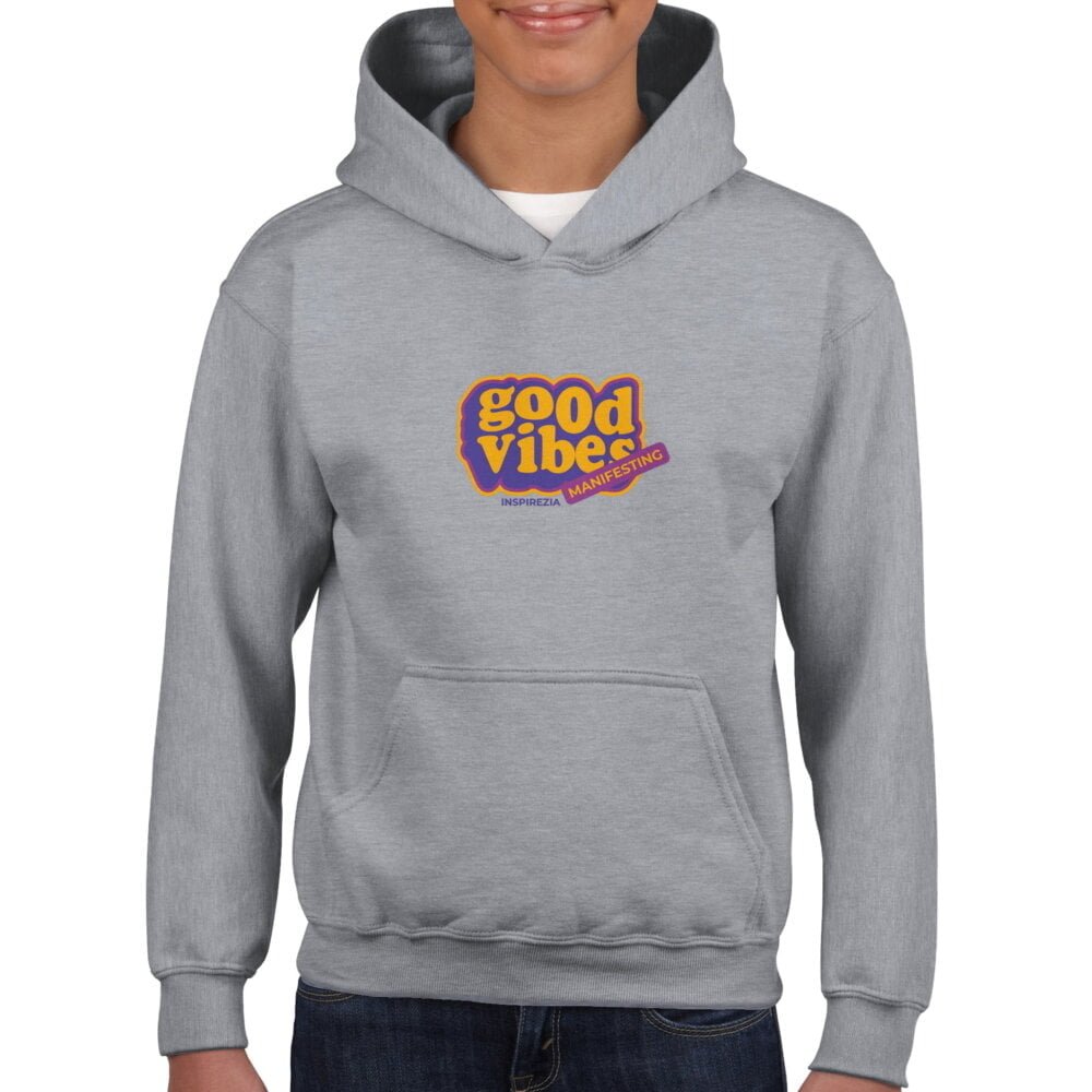 Good vibes kids hoodie INSPIREZIA