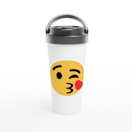 Kiss emoji travel mug INSPIREZIA