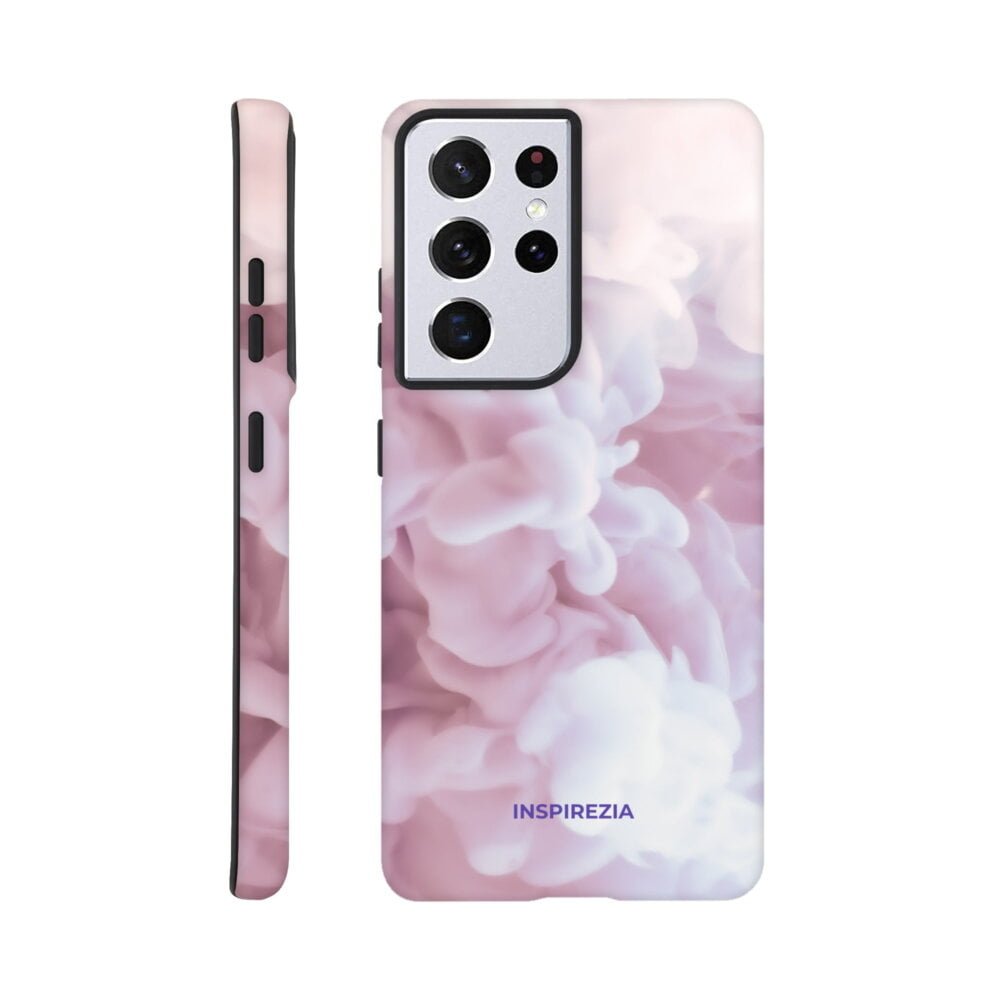 Pink smoke protective phone case INSPIREZIA