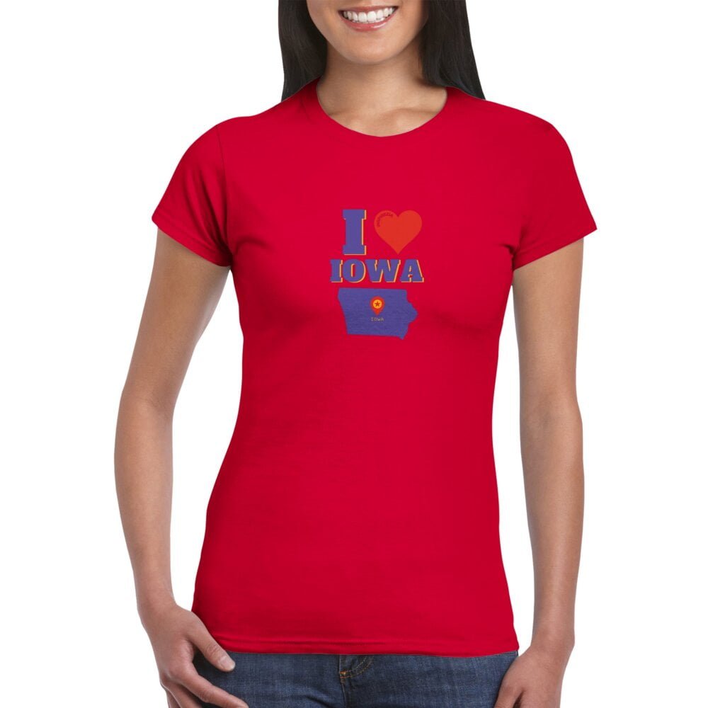 I love Iowa women's t shirt INSPIREZIA