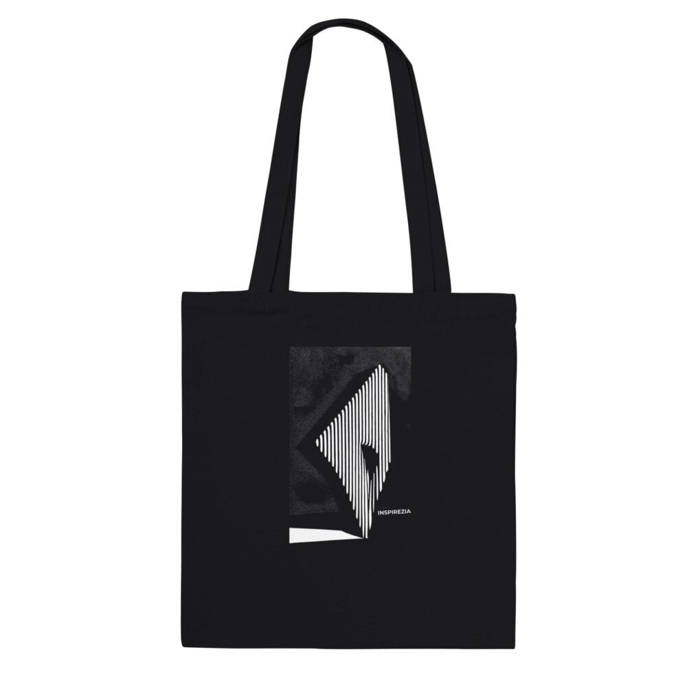 Optical illusion art tote bag INSPIREZIA