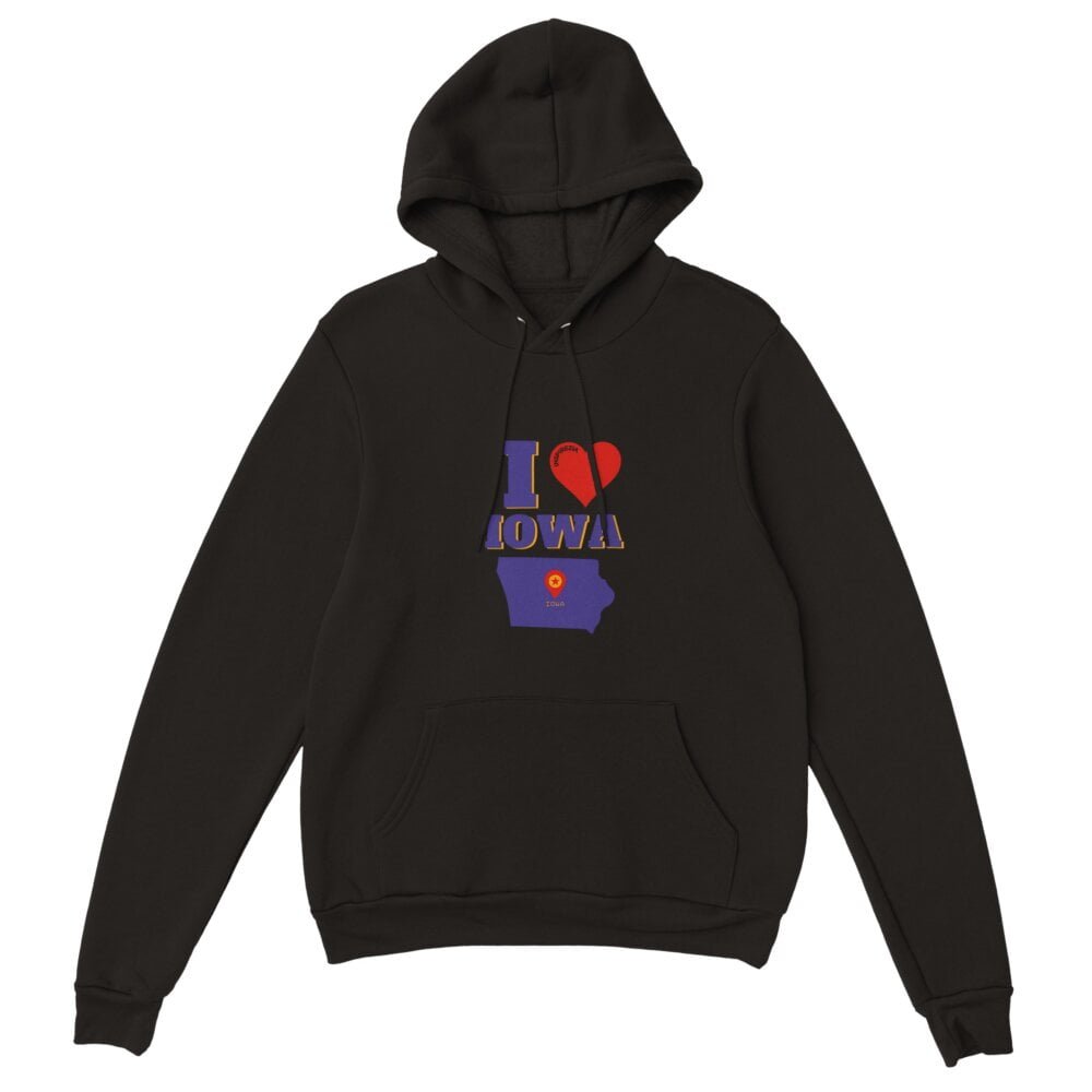 I love Iowa hoodie premium INSPIREZIA