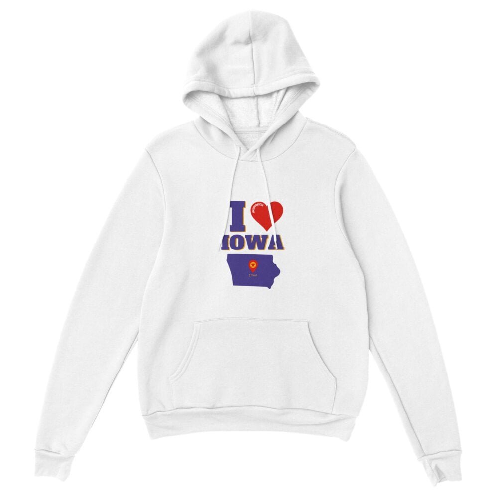 I love Iowa hoodie premium INSPIREZIA