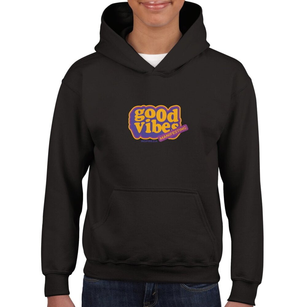 Good vibes kids hoodie INSPIREZIA