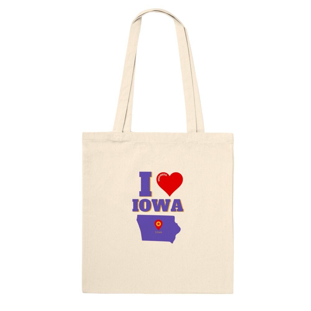 I love Iowa tote bag INSPIREZIA