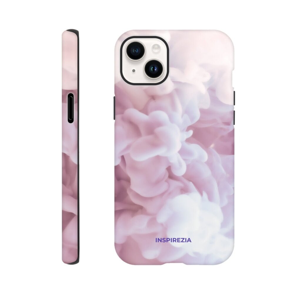 Pink smoke protective phone case INSPIREZIA