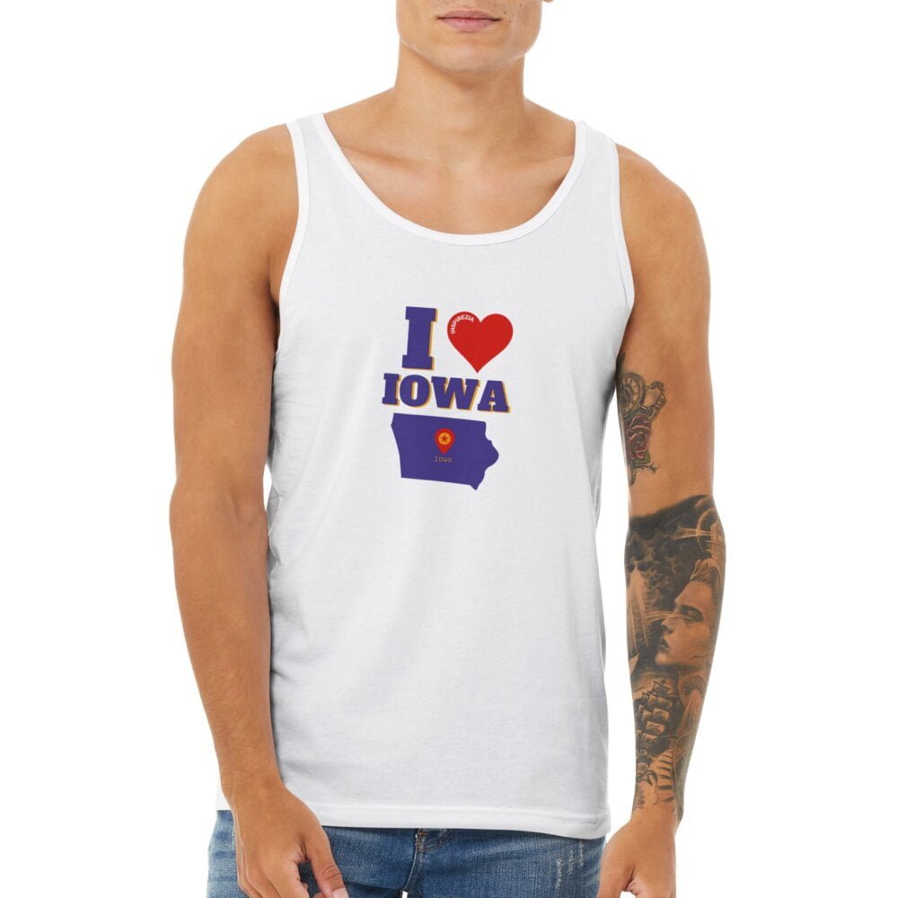 I love Iowa tank top premium INSPIREZIA