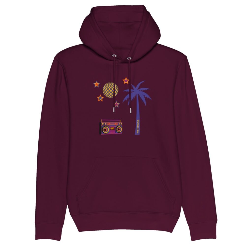 Cool retro eco friendly hoodie INSPIREZIA