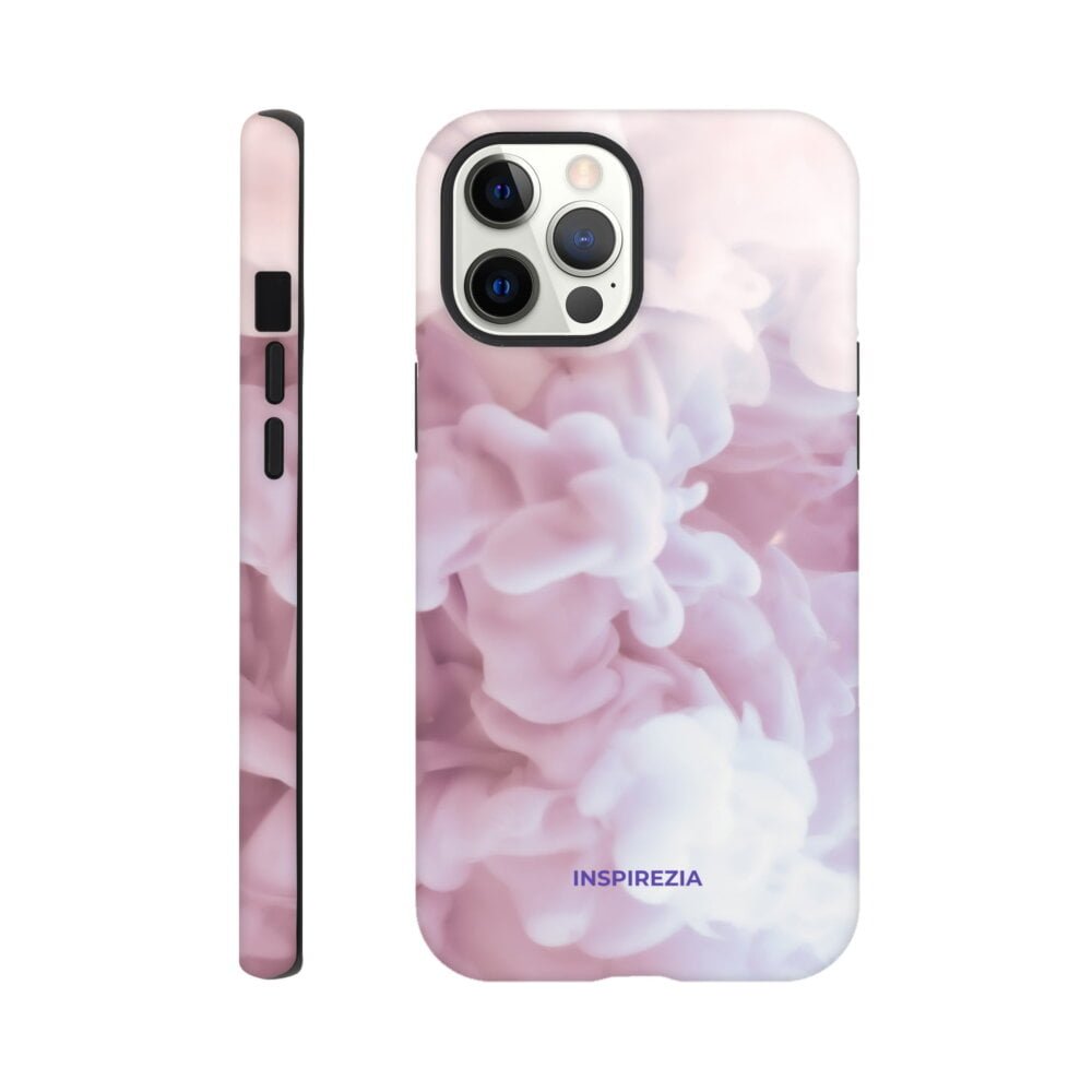 Pink smoke protective phone case INSPIREZIA