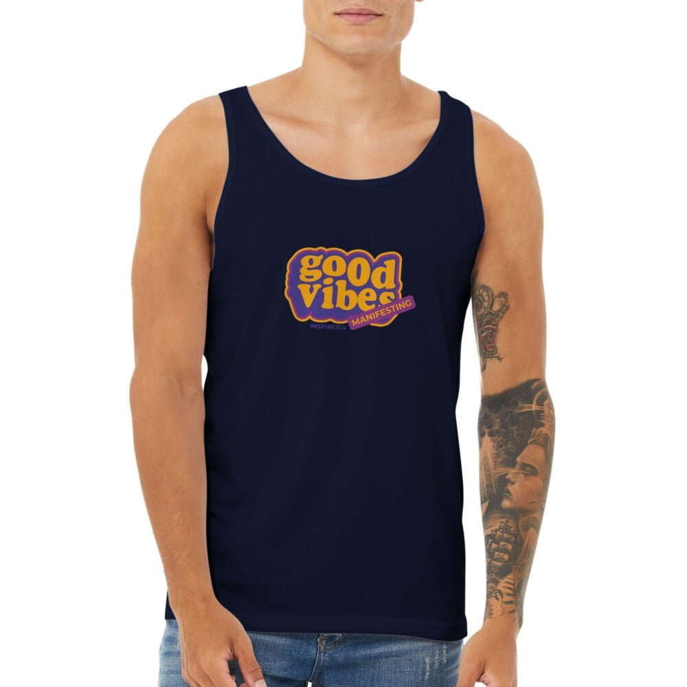 Good vibes tank top premium INSPIREZIA