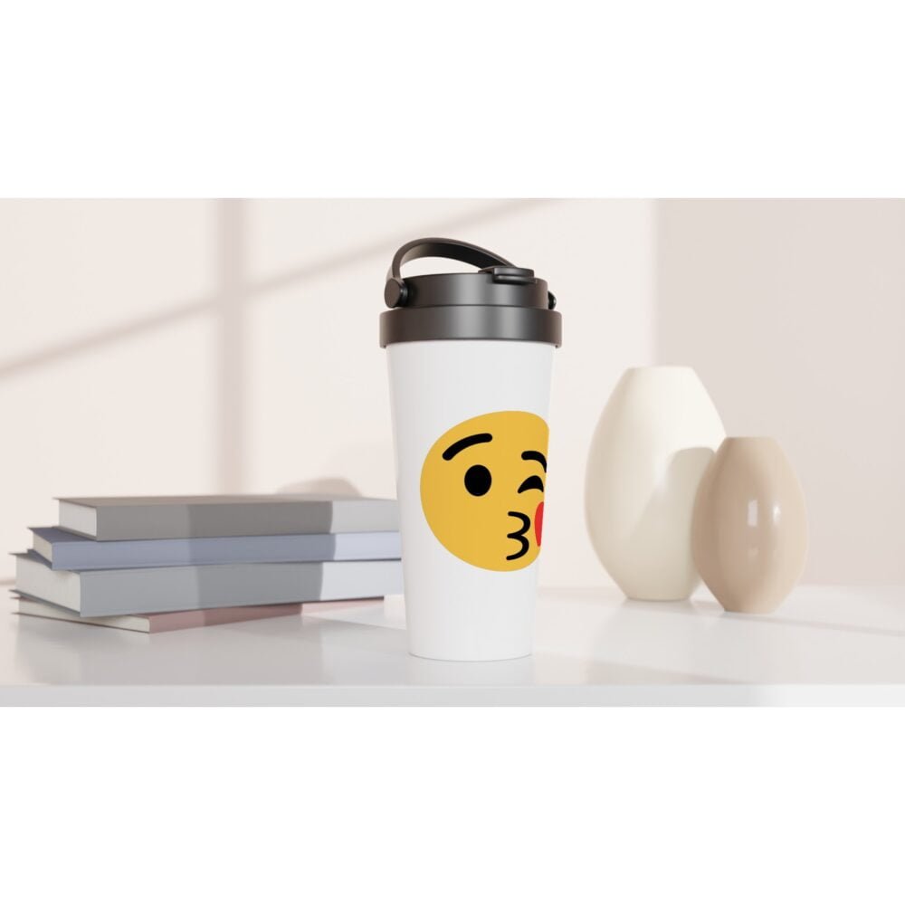 Kiss emoji travel mug INSPIREZIA