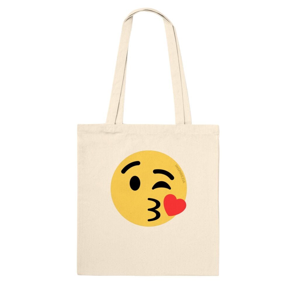 Kiss emoji tote bag INSPIREZIA