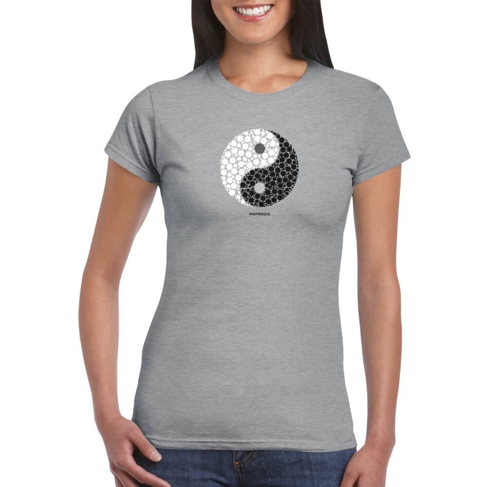 Yin yang women's t shirt INSPIREZIA