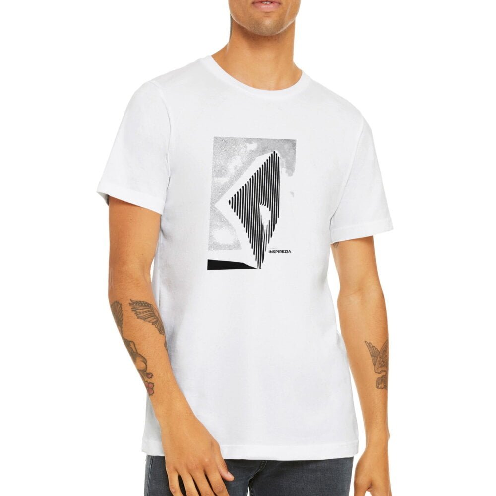 Optical illusion art t shirt premium INSPIREZIA