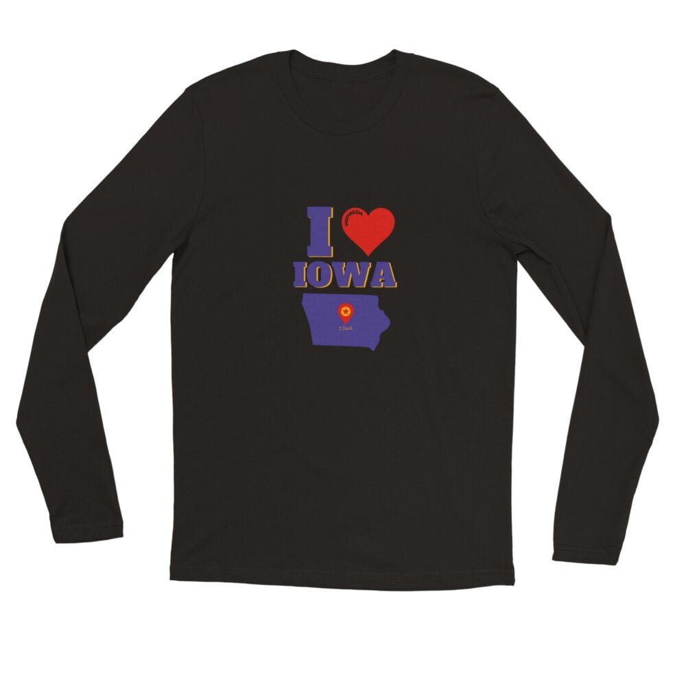 I love Iowa long sleeve shirt premium INSPIREZIA