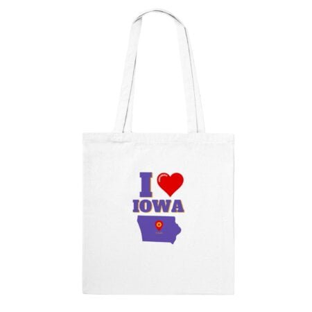 I love Iowa tote bag INSPIREZIA