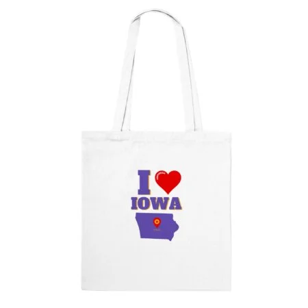 I love Iowa tote bag INSPIREZIA