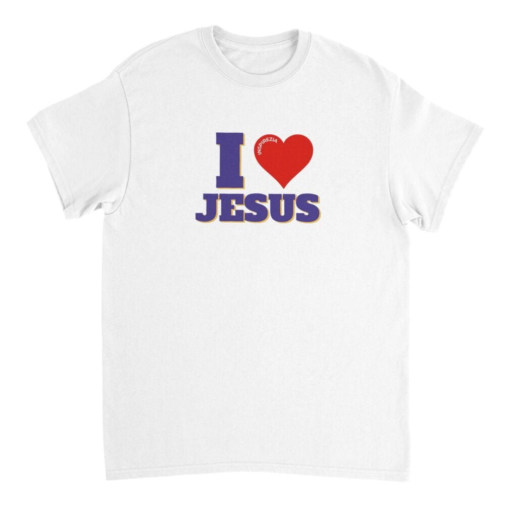 I love Jesus t shirt INSPIREZIA