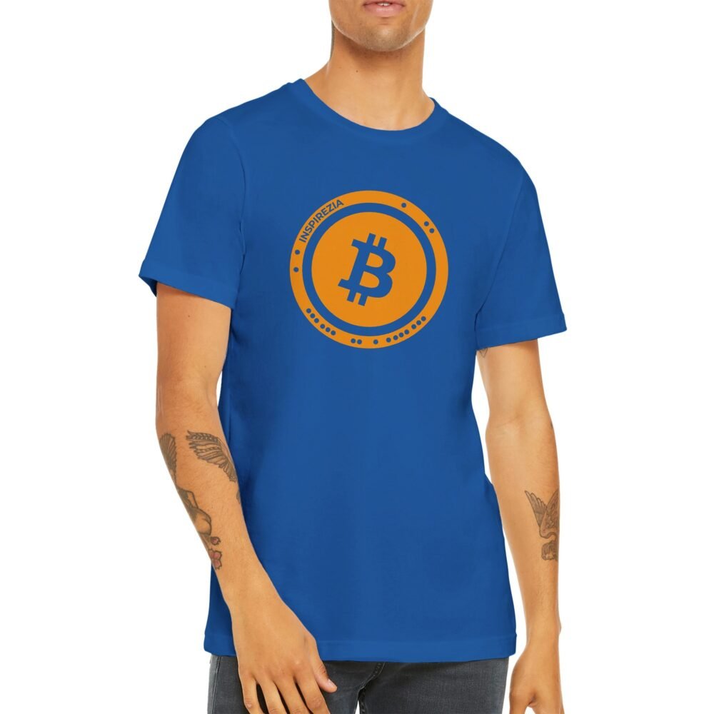 Bitcoin logo premium t shirt INSPIREZIA