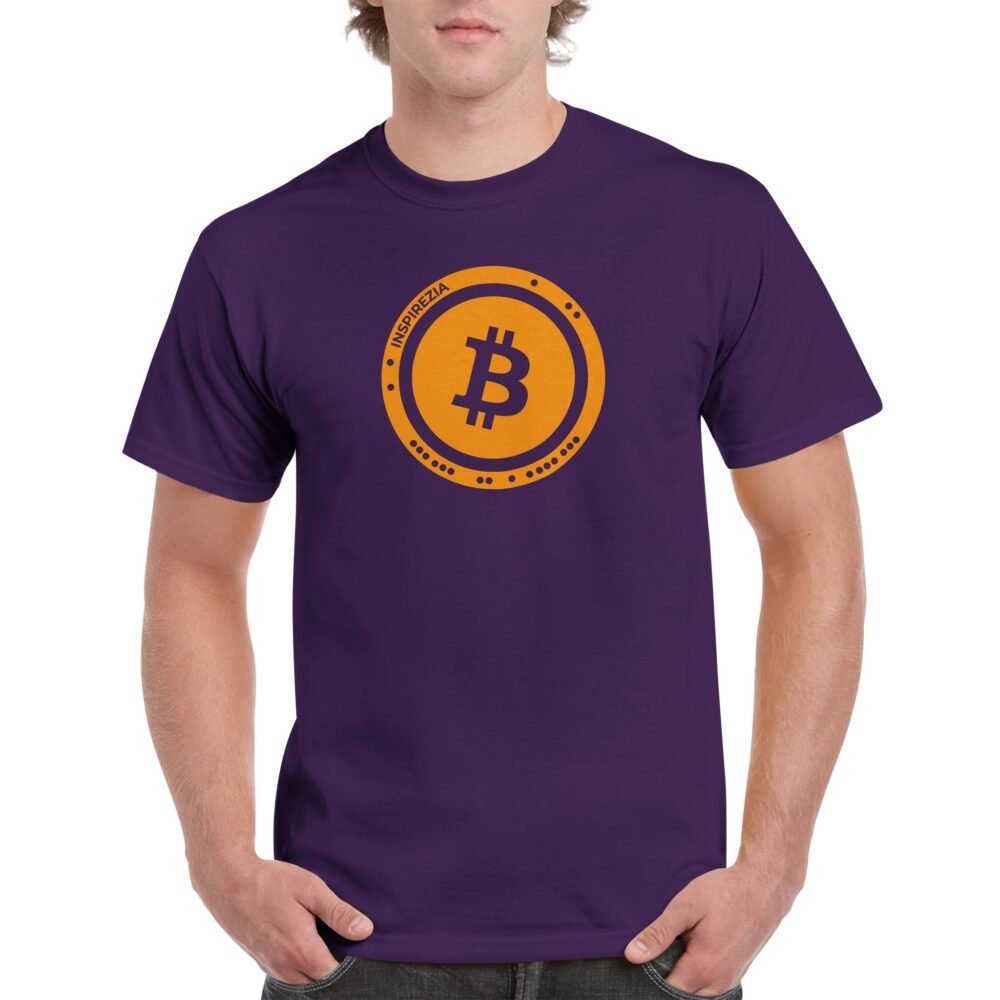 Bitcoin logo t shirt INSPIREZIA