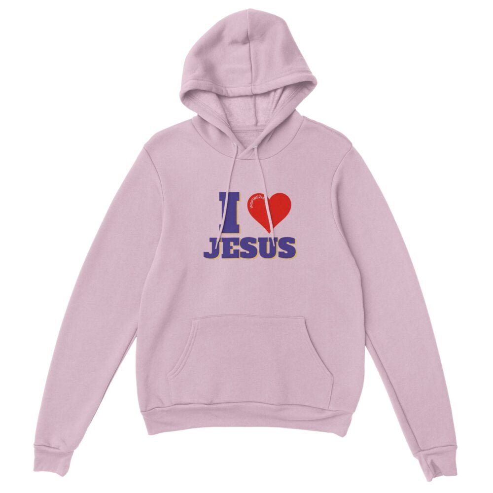 I love Jesus hoodie premium INSPIREZIA